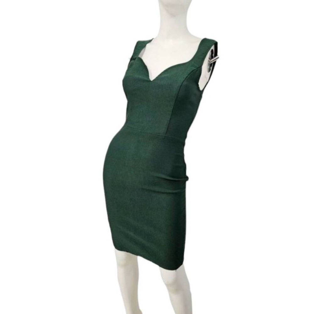 Charlotte Russe Emerald Green Bodycon Dress Medium - Picture 5 of 8